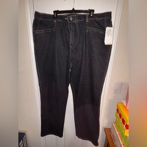 Ulla Popken Mony Elastic Waist Zip Pocket Plus Size Jeans